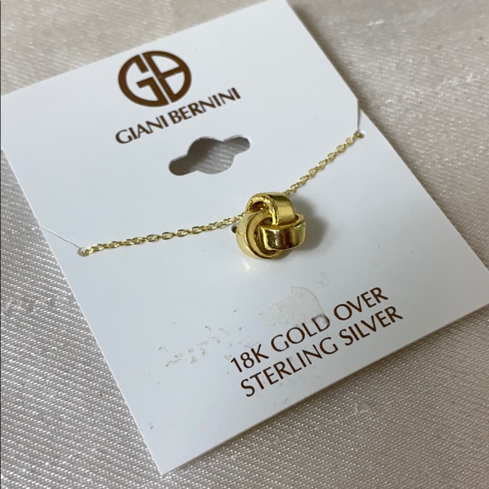 New Giani Bernini 18k gold sterling silver neckla